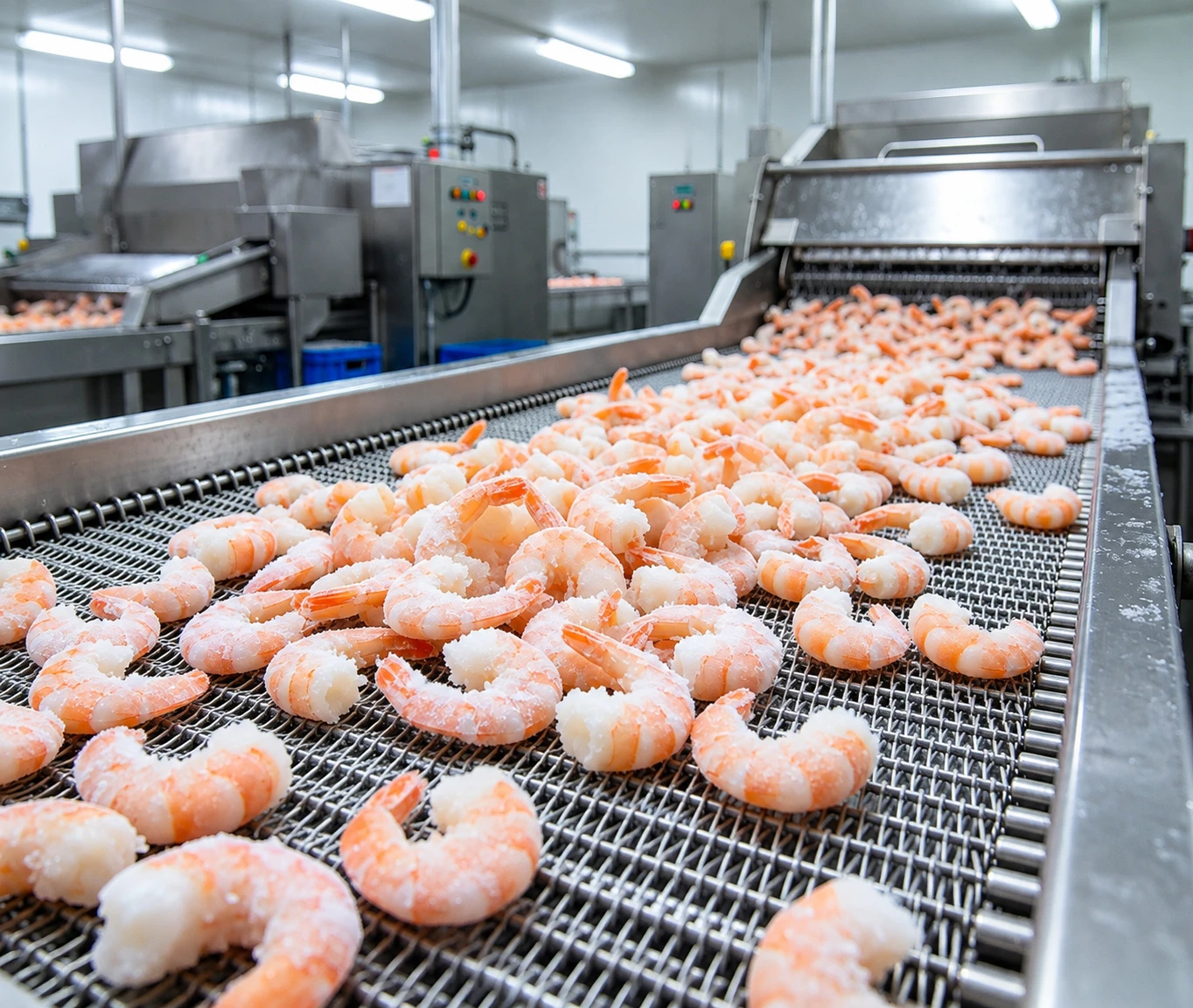 Solutions de transformation pour la chair de crevettes congel&eacute;e